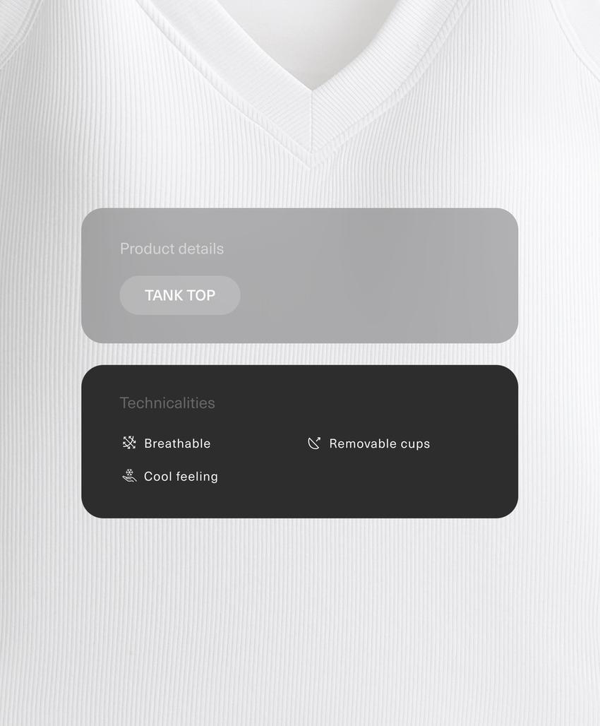 Tank top в рубчик из смесового модала