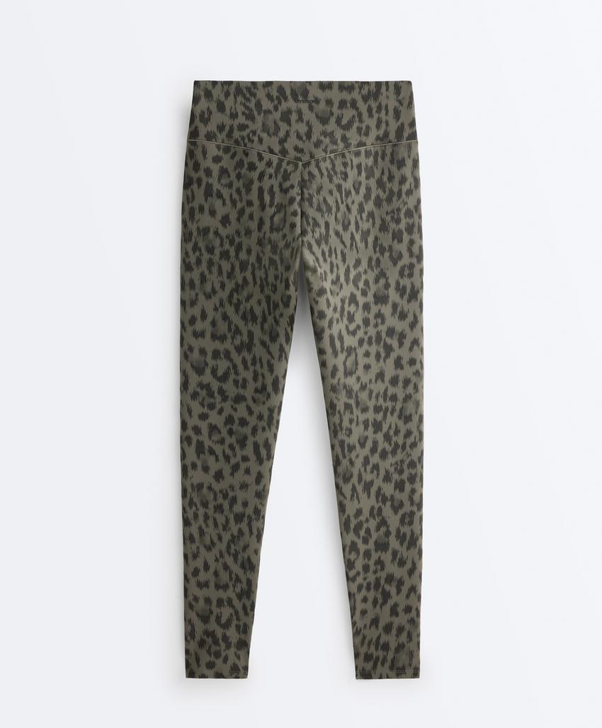 Легинсы Evermove до щиколотки High rise с леопардовым принтом