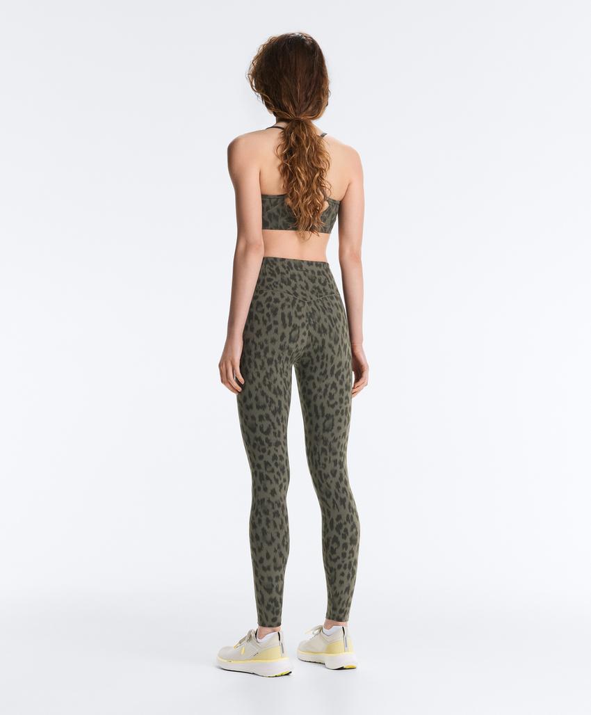 Легинсы Evermove до щиколотки High rise с леопардовым принтом