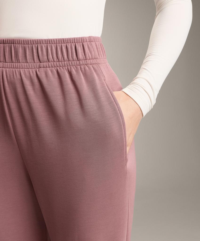 Брюки-джоггеры с начесом из ткани с модалом