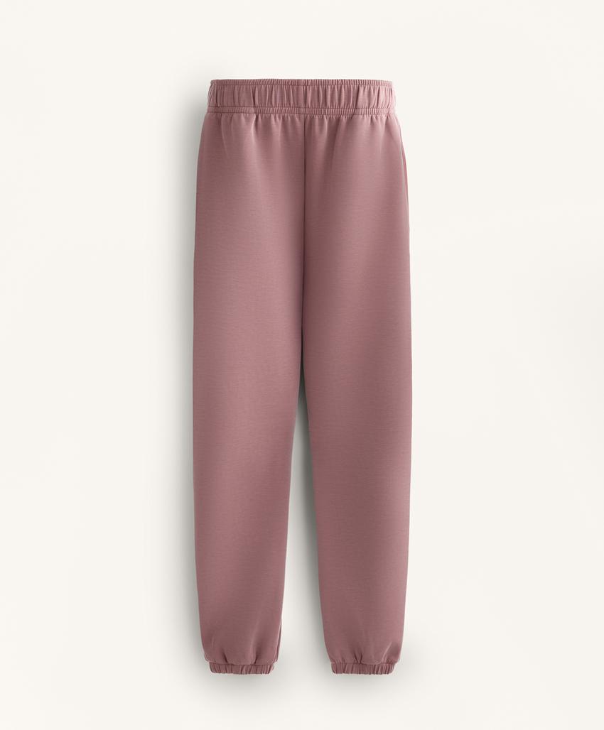 Брюки-джоггеры с начесом из ткани с модалом