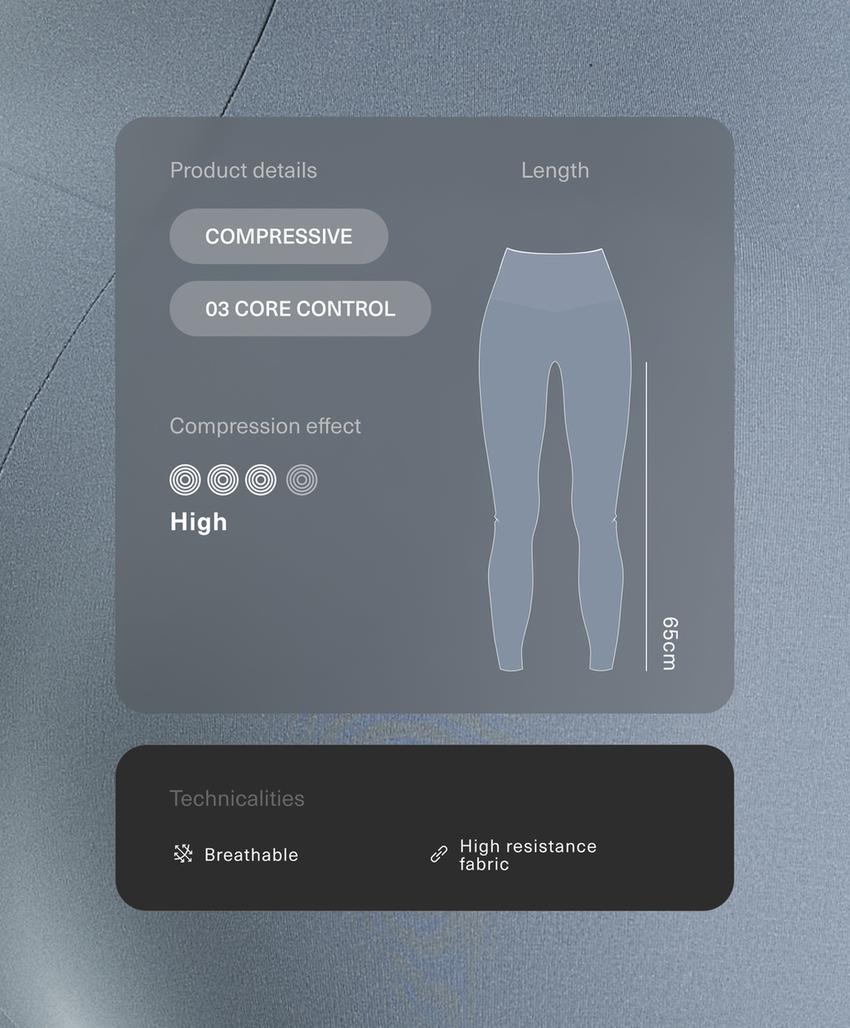 Легинсы Compressive Core Control с завышенной талией, длиной до щиколотки