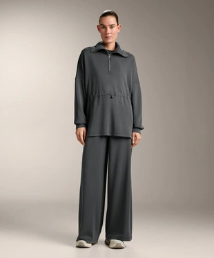 Толстовка на полумолнии из модала с мягким прикосновением- Заказать в России