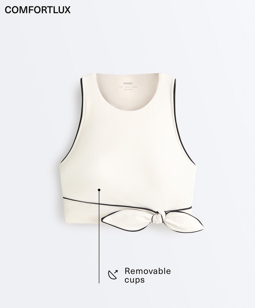 Tank top Comfortlux без рукавов с бантом