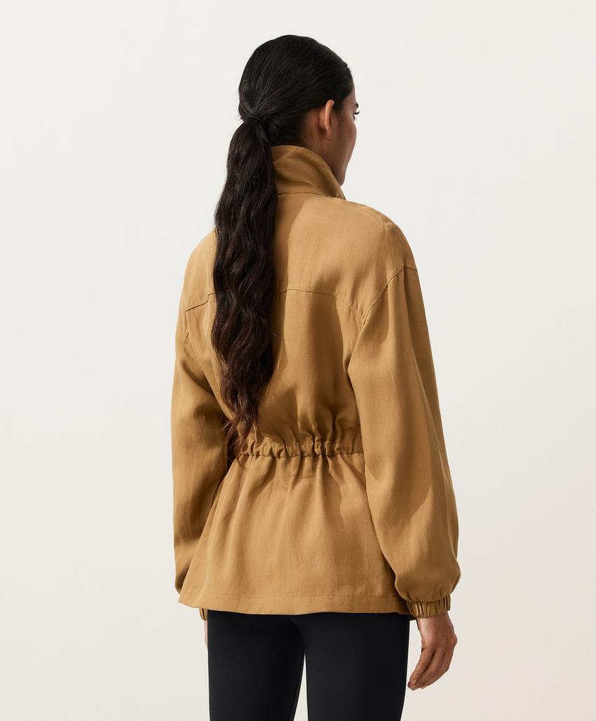 Куртка с присборенной талией из смеси лиоцелла и 24% льна