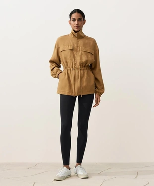 Куртка с присборенной талией из смеси лиоцелла и 24% льна- Заказать в России