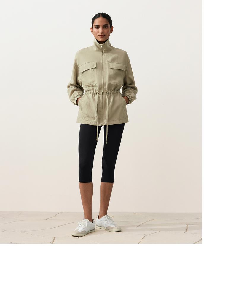 Куртка с присборенной талией из смеси лиоцелла и 24% льна