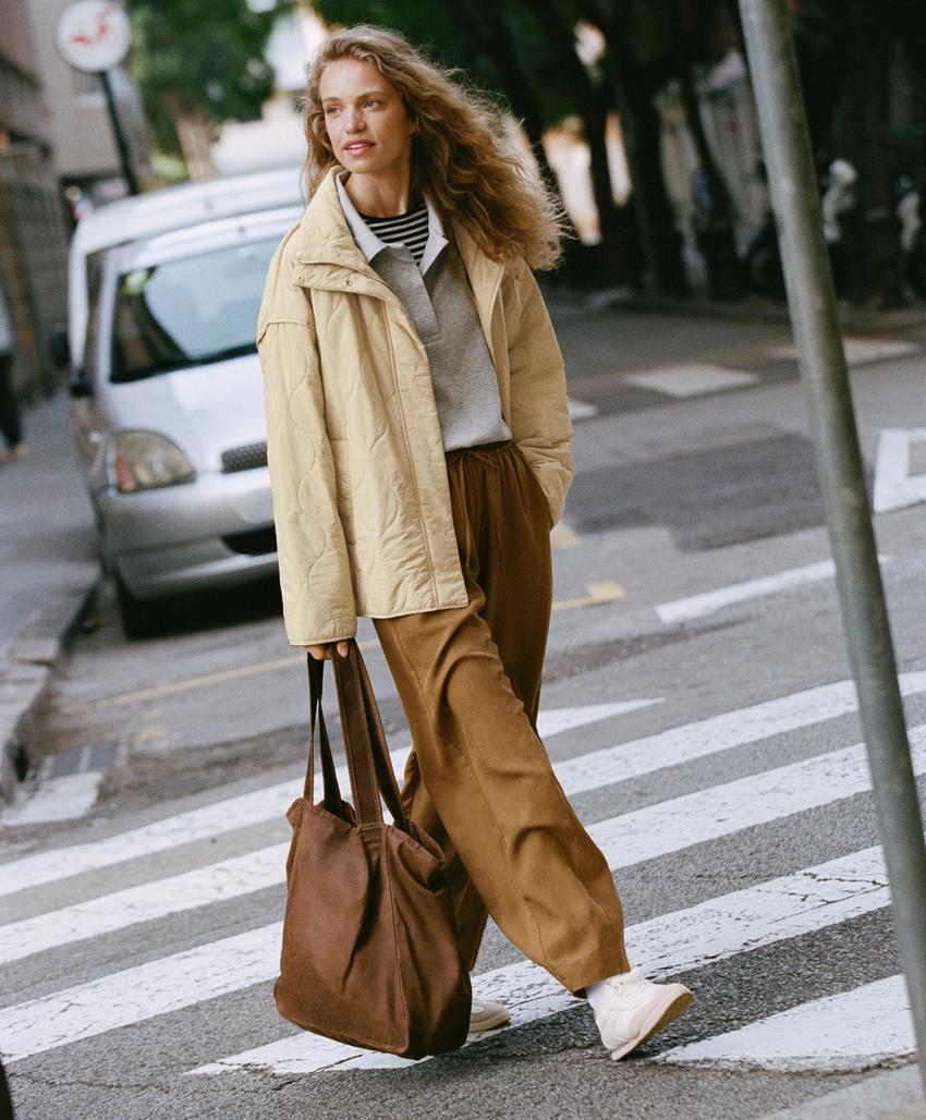 Брюки-Balloon со швами из смесовой ткани с лиоцеллом и 24% льна