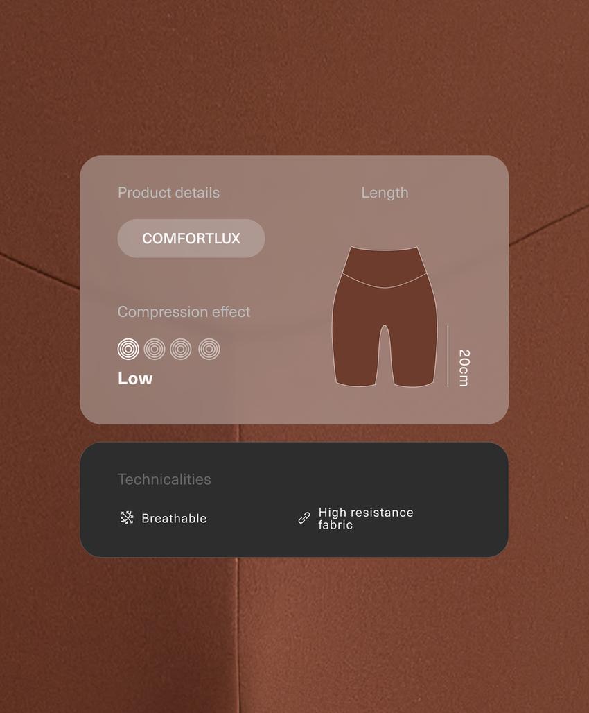 Легинсы-велосипедки Comfortlux High rise 20 см