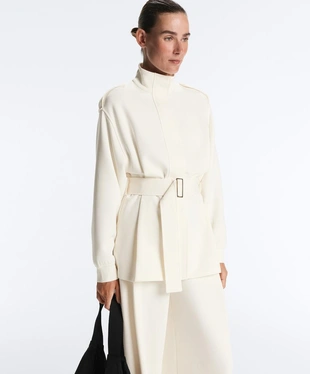 Удлиненная куртка Utility из твила с поясом- Заказать в России