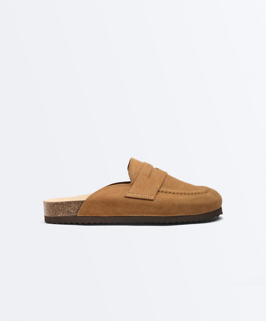 Замшевые сабо