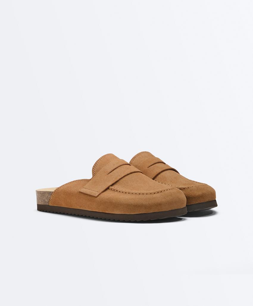 Замшевые сабо