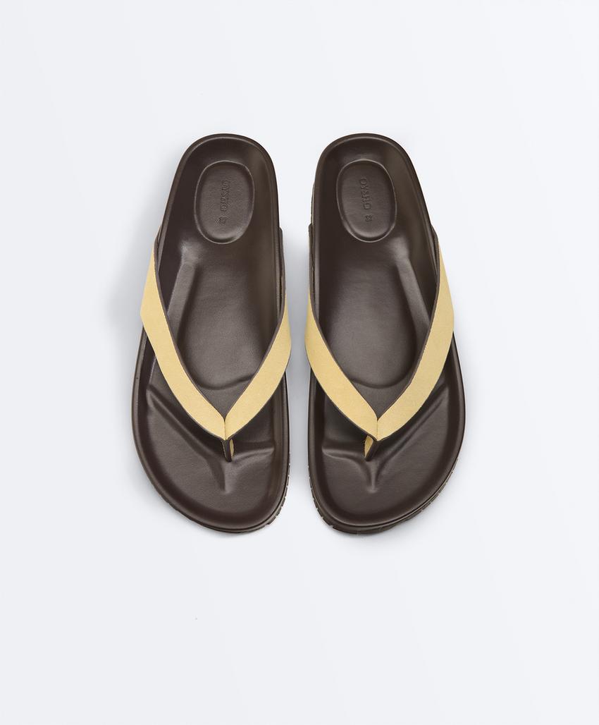 Кожаные сандалии