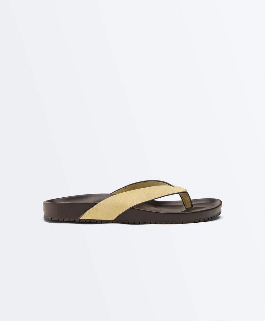 Кожаные сандалии