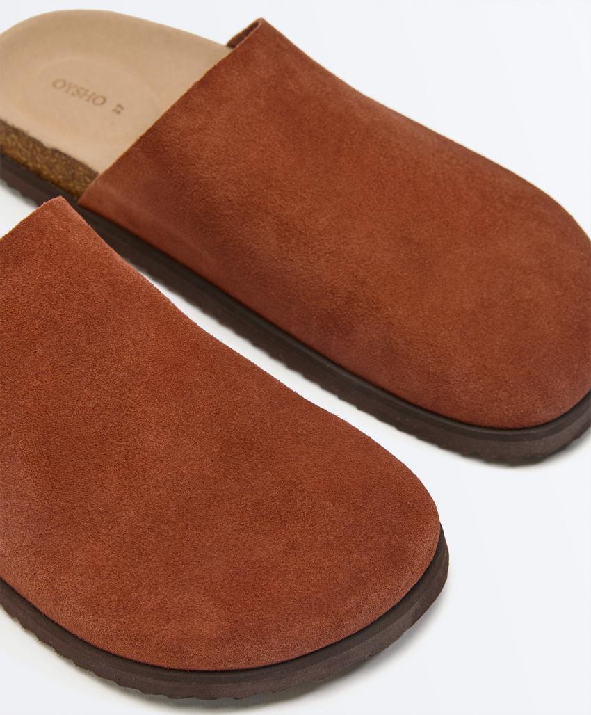 Замшевые сабо