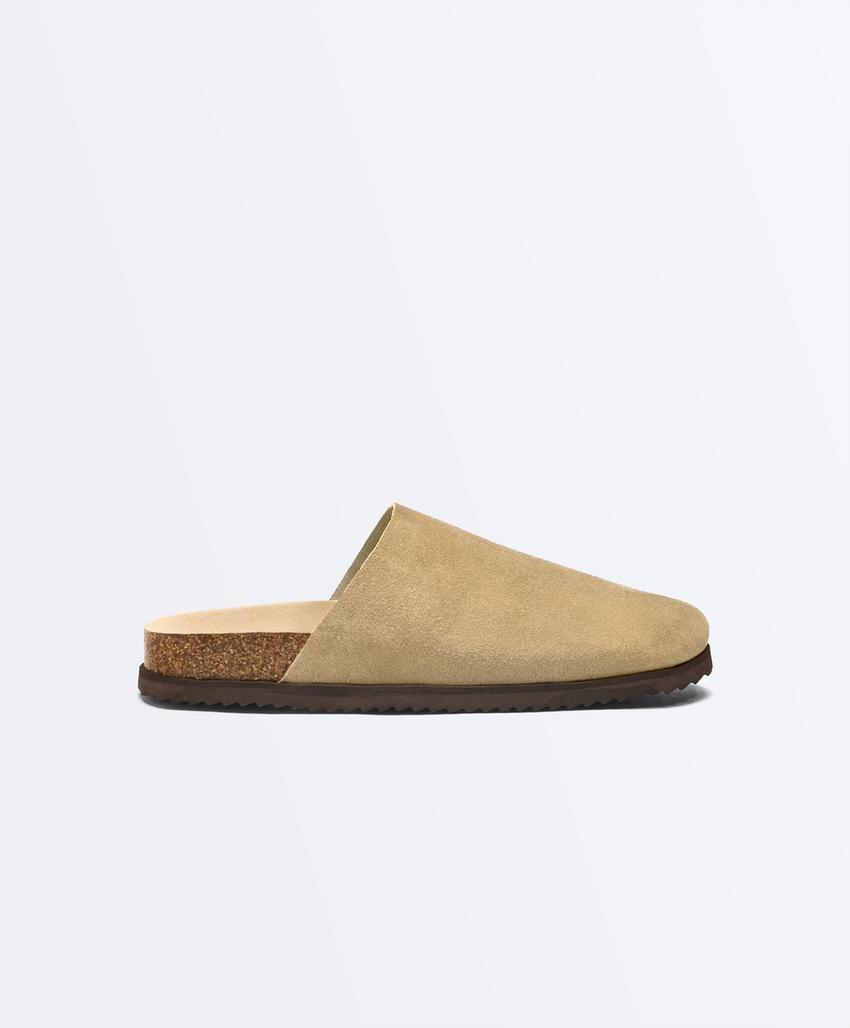 Замшевые сабо