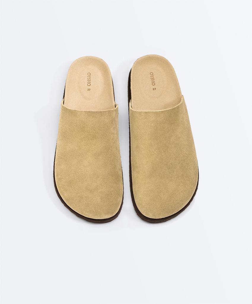 Замшевые сабо