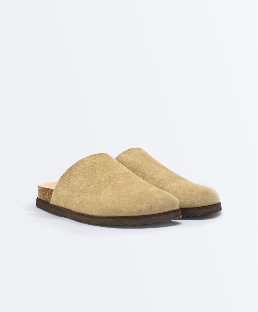 Замшевые сабо