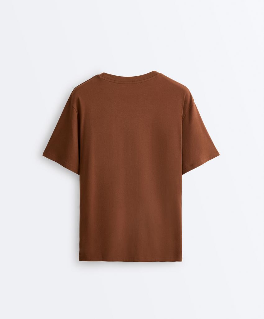 Футболка Oversize с короткими рукавами из смесового хлопка