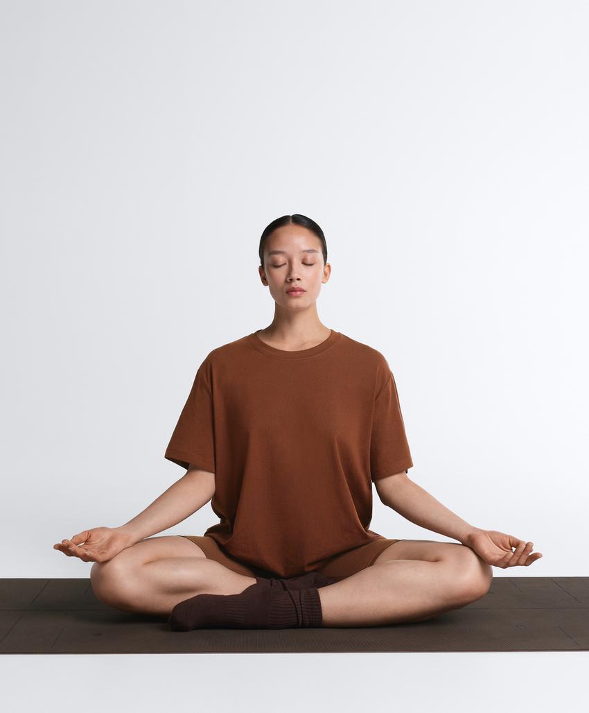 Футболка Oversize с короткими рукавами из смесового хлопка