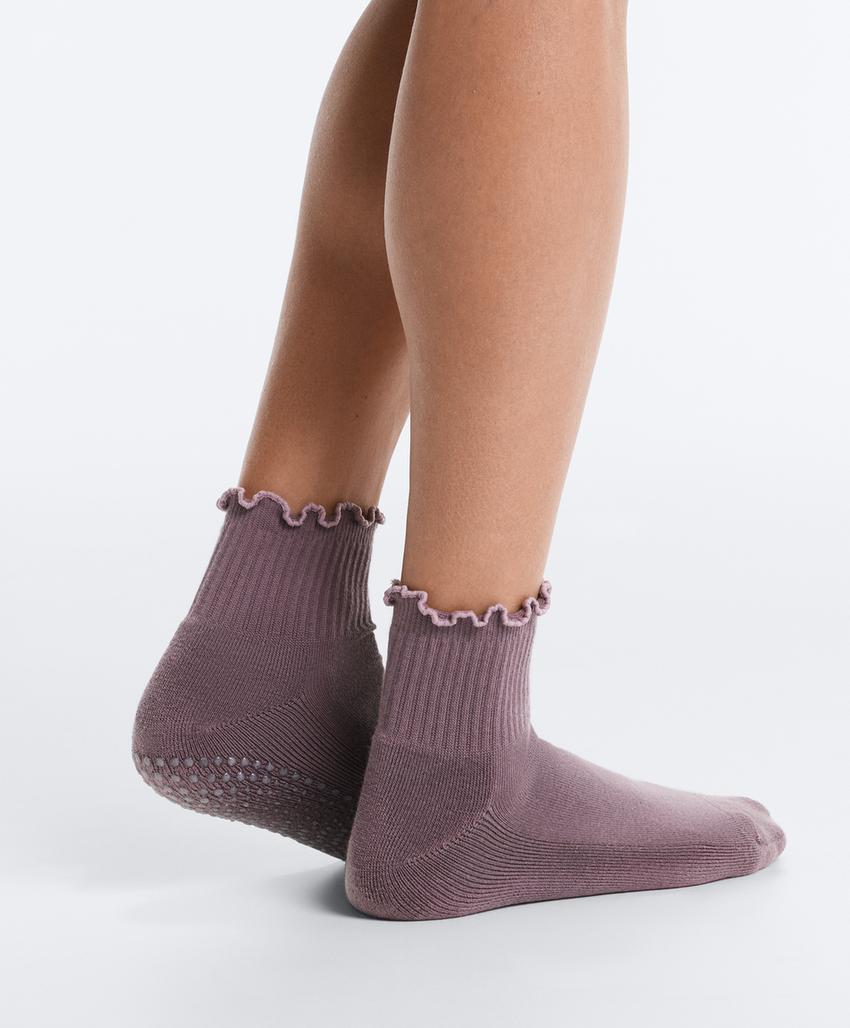 2 пары носков quarter для йоги и пилатеса из смесового хлопка