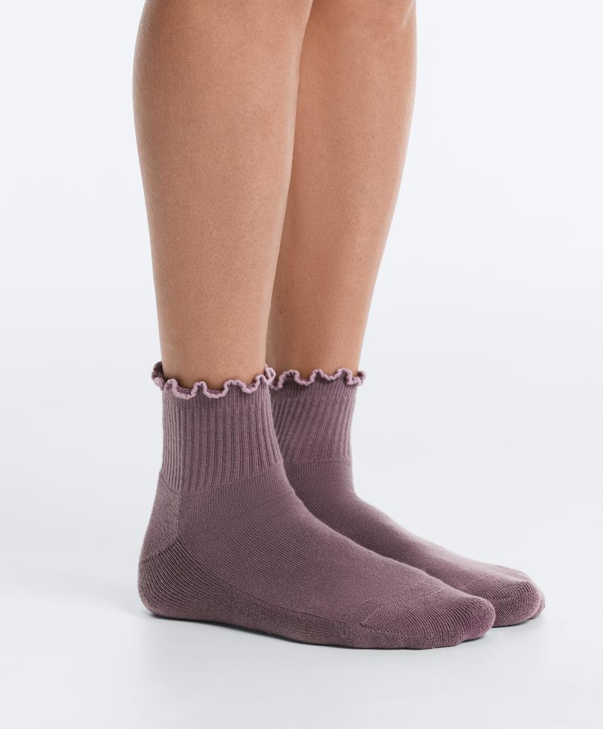 2 пары носков quarter для йоги и пилатеса из смесового хлопка