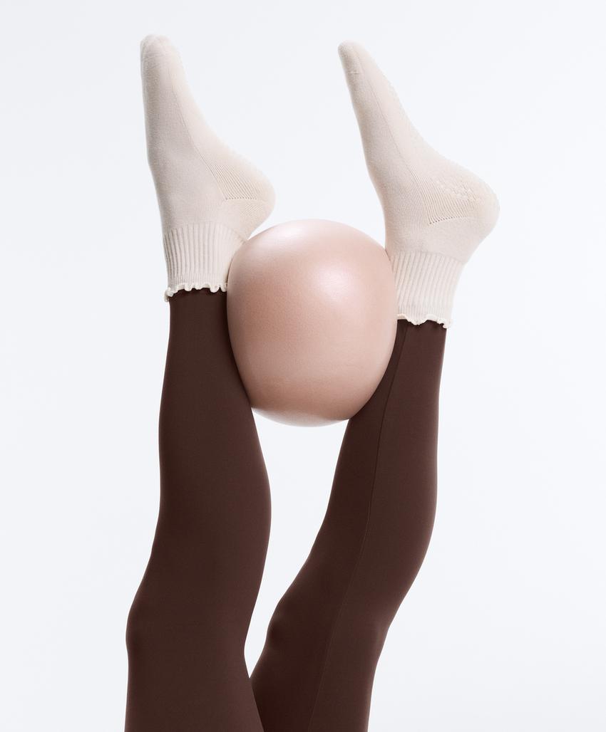 2 пары носков quarter для йоги и пилатеса из смесового хлопка