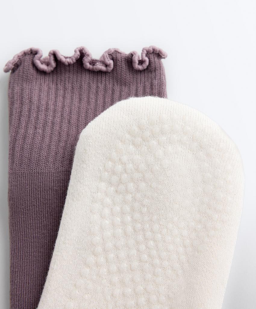 2 пары носков quarter для йоги и пилатеса из смесового хлопка