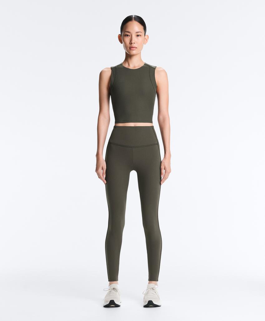 Легинсы длиной до щиколотки Comfortlux с завышенной талией Rib