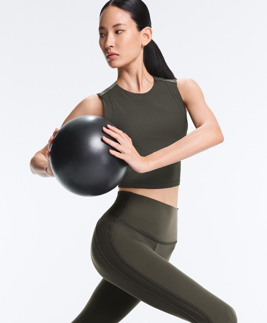 Легинсы длиной до щиколотки Comfortlux с завышенной талией Rib