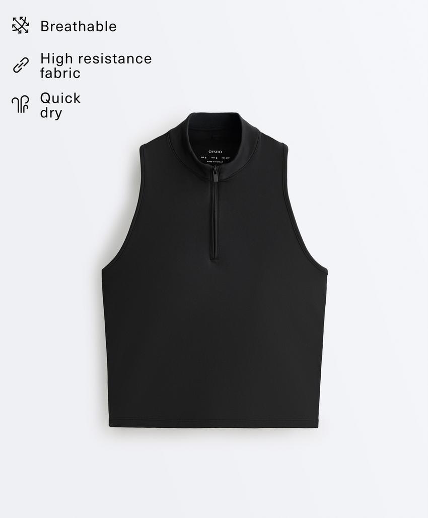 Майка с молнией