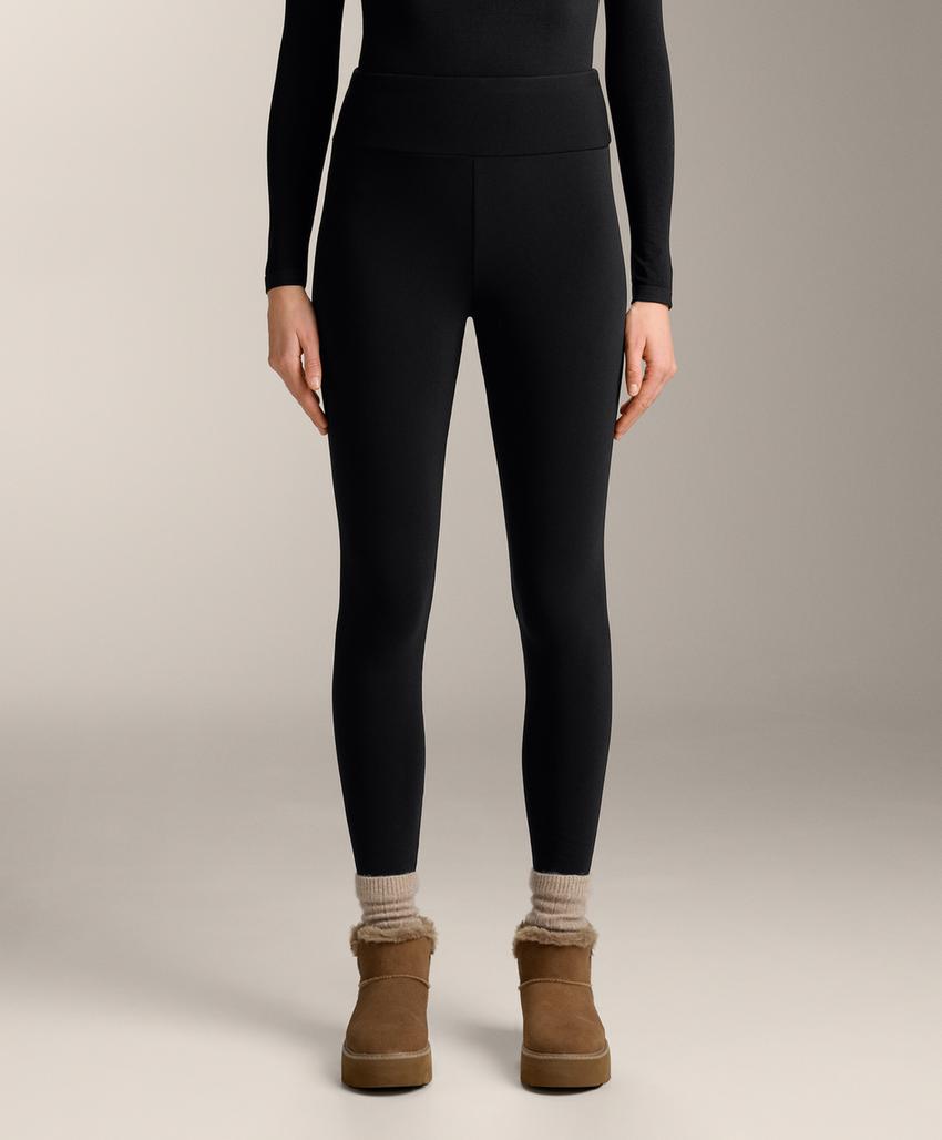 Super-extra-warm seamless 70cm high-rise ankle-length leggings