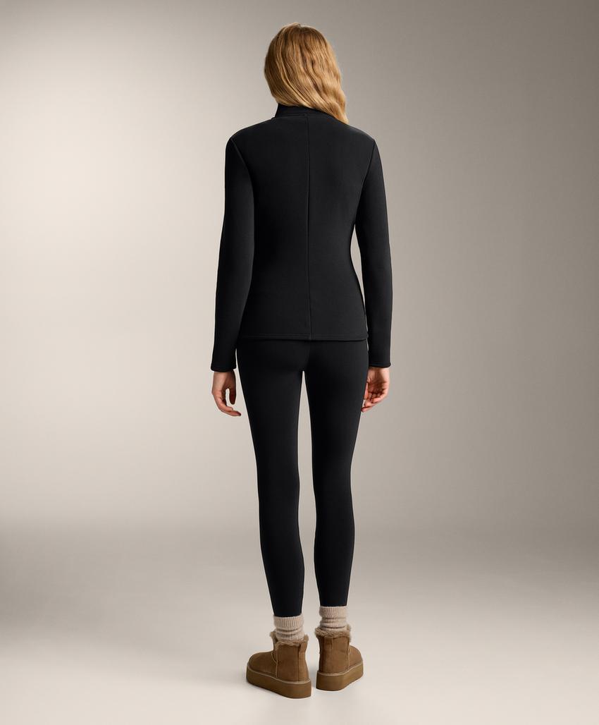 Super-extra-warm seamless 70cm high-rise ankle-length leggings