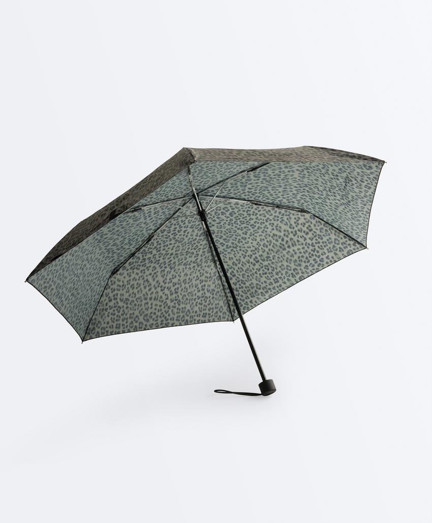 Guarda-chuva leve estampado leopardo