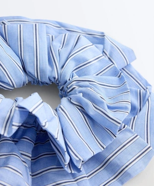 Резинка для волос макси из 100% хлопка в полоску- Заказать в России