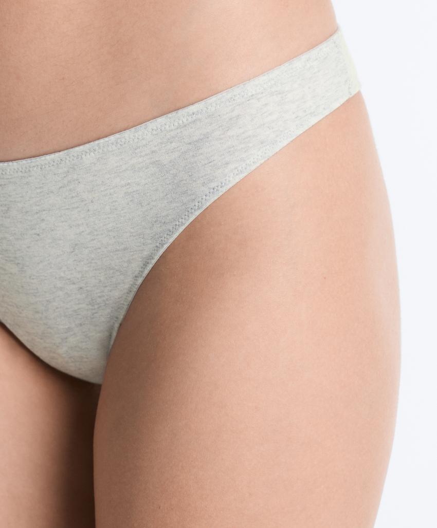 5 трусов бразильяно Rib из смесового хлопка