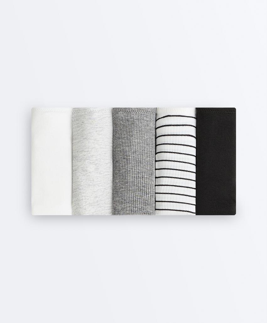 5 классических трусов Rib из смесового хлопка