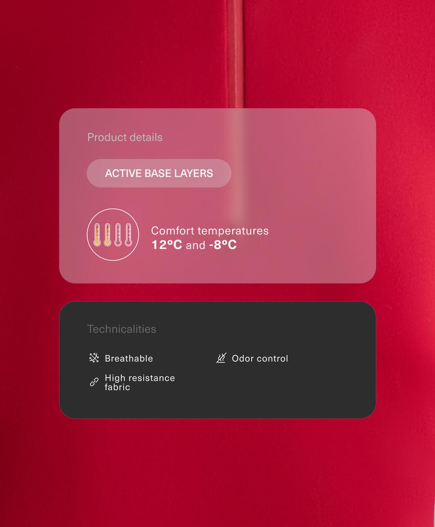 Термофутболка Base Layer с молнией до середины груди
