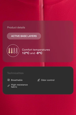 Термофутболка Base Layer с молнией до середины груди- Заказать в России