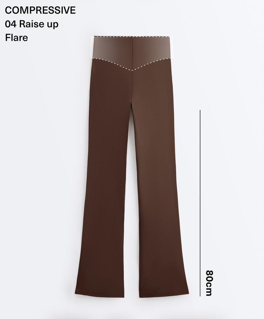 Брюки клеш Compressive с завышенной талией и эффектом пуш-ап