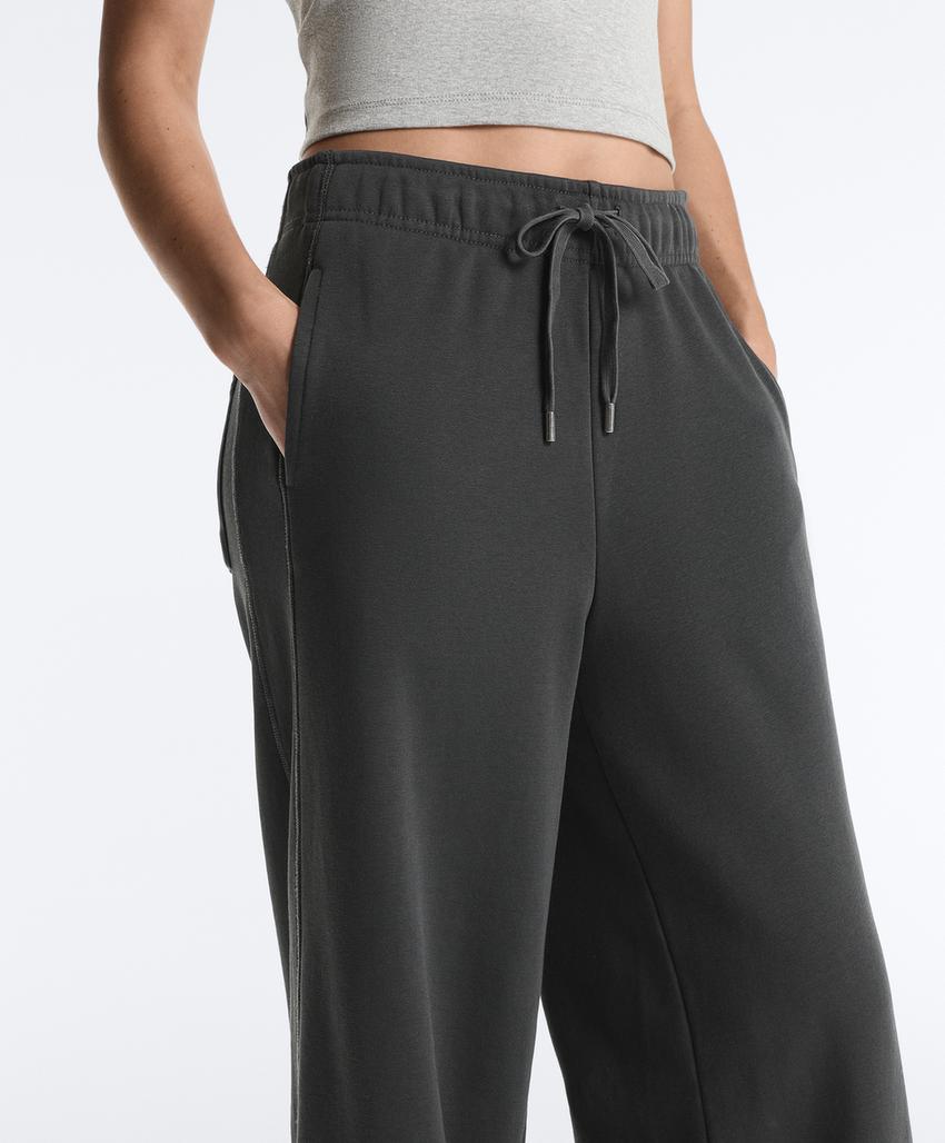 Прямые брюки из смесового хлопка