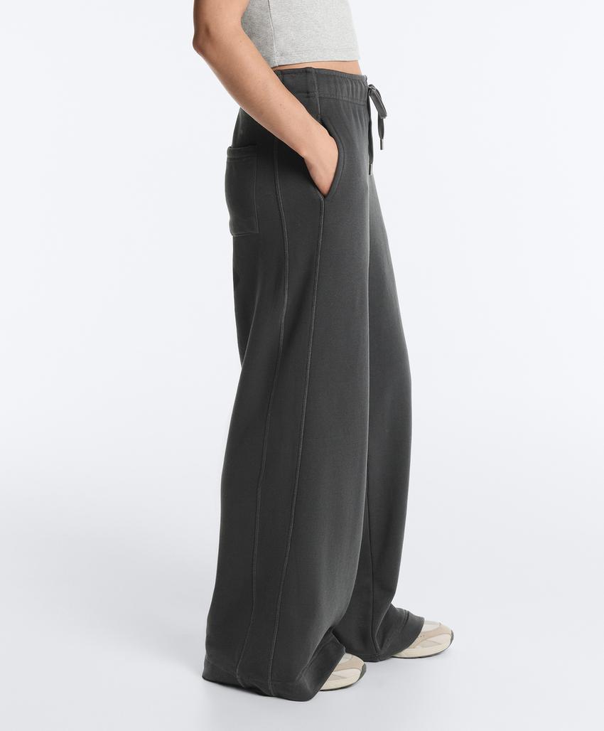 Прямые брюки из смесового хлопка