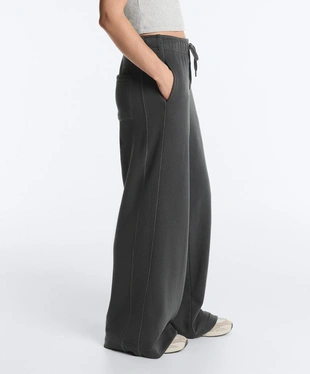 Прямые брюки из смесового хлопка- Заказать в России