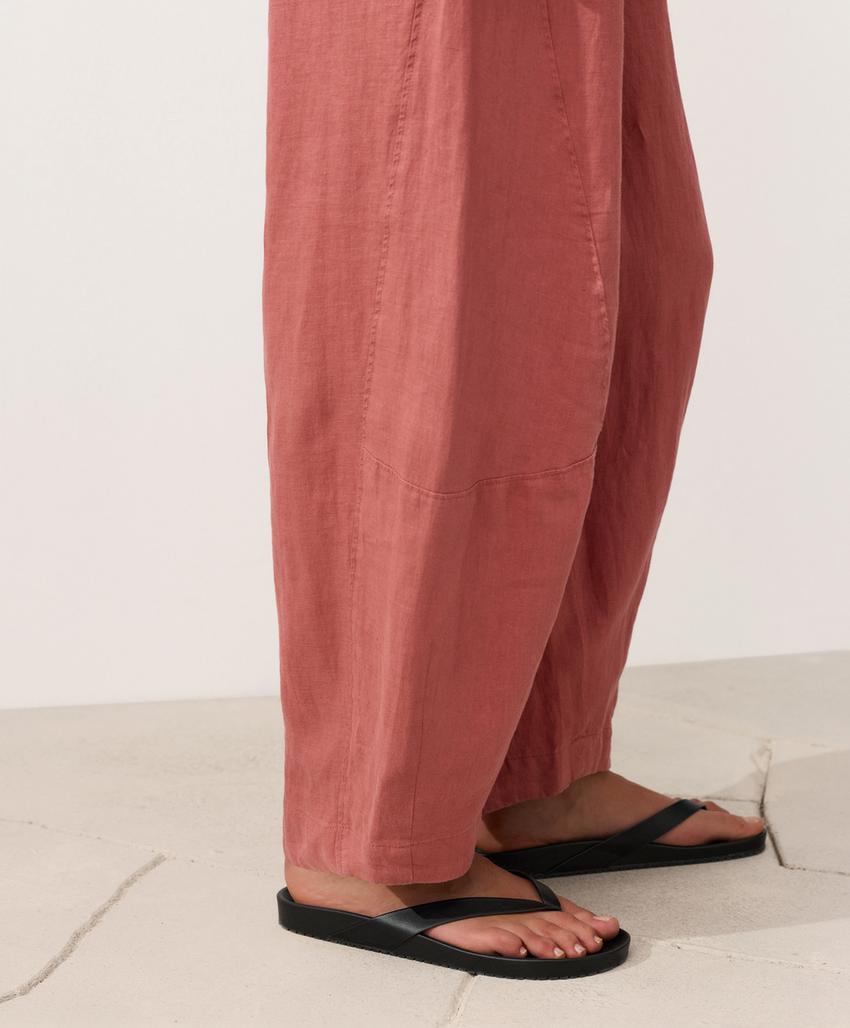 Брюки Balloon из 100%-го льна