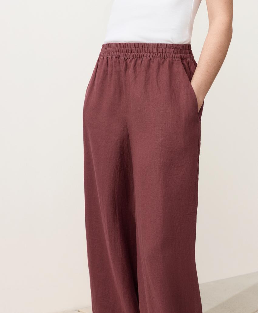 Брюки-блуммеры из 100%-го льна