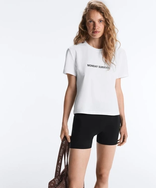 Футболка Monday Survivor из смесового хлопка- Заказать в России