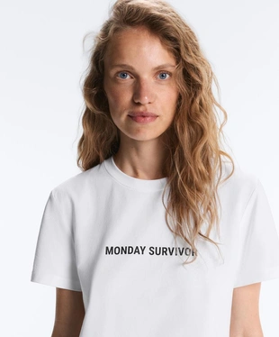 Футболка Monday Survivor из смесового хлопка- Заказать в России