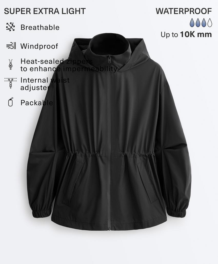 Ультралегкая упаковываемая куртка, водонепроницаемость 10 000 мм