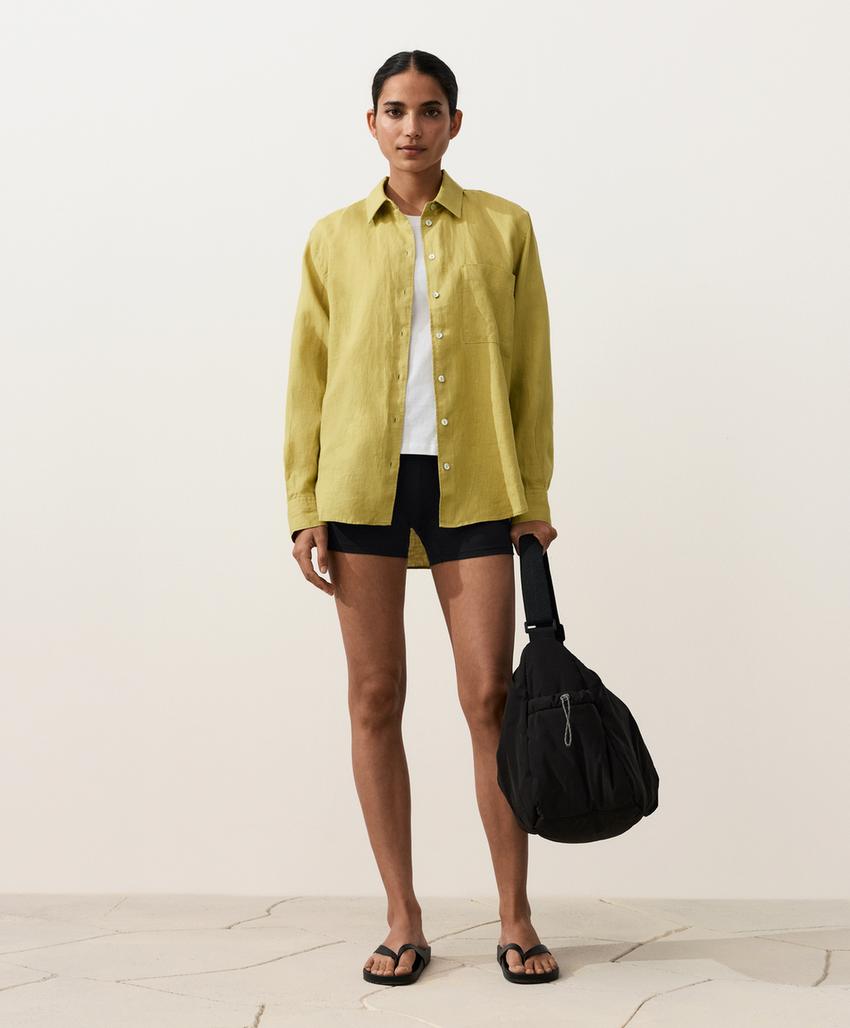 Рубашка свободного кроя из 100%-го льна