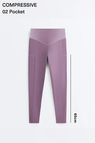 Легинсы Compressive с завышенной талией, длиной до щиколотки и карманами- Заказать в России